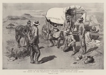 La crisi nel Transvaal, combattendo di nuovo le loro battaglie